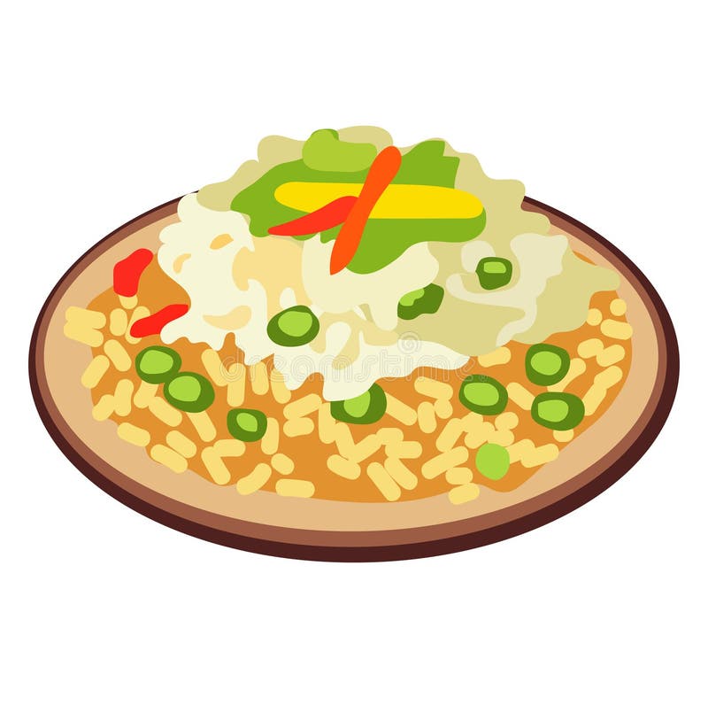 Fried Rice with Peas Vegetable and Egg, Nasi Goreng or Fried Rice