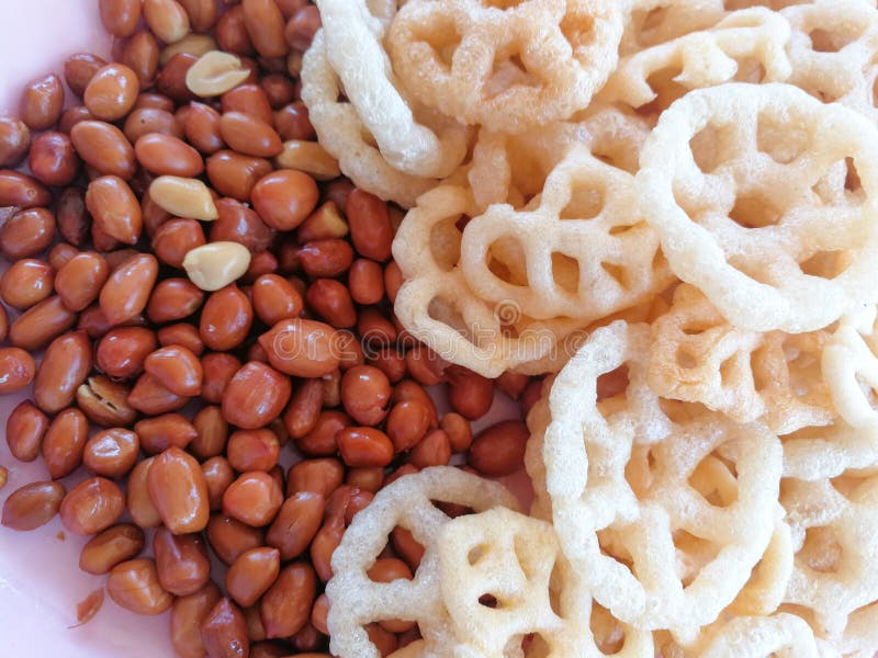 Fried Peanuts and Crisp Rice Stock Image Image of gourmet, grains