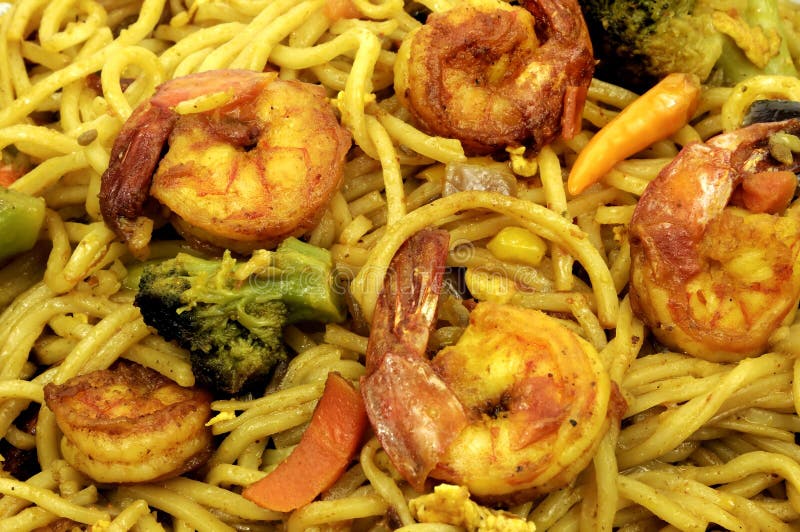 Fried shrimp noodles stock photo. Image of snack, malay 7271886