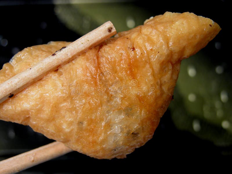 Fried tofu stock image Fried tofu stock image