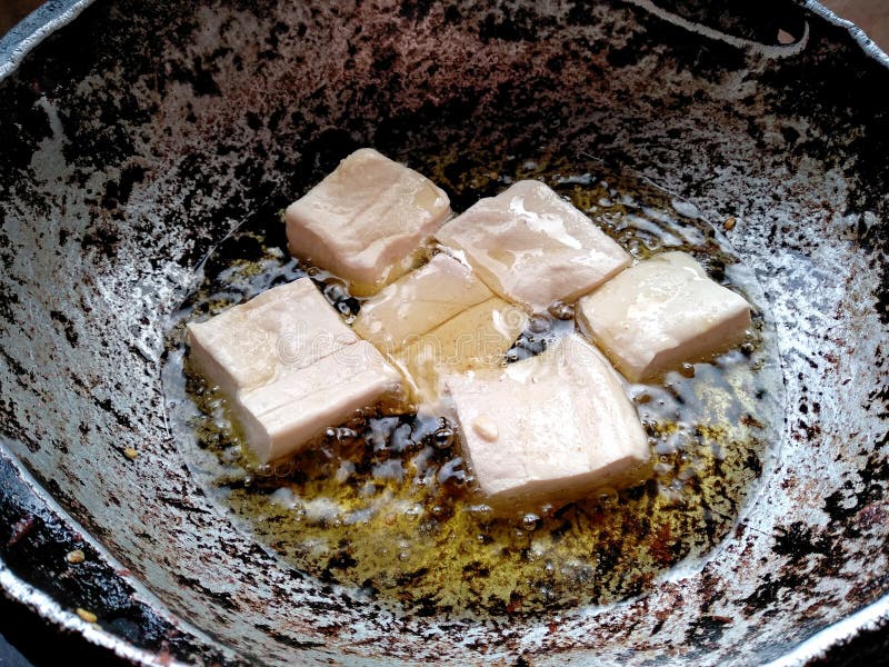 Fried Tofu. Traditional Indonesian Culinary Food Stock Image - Image of