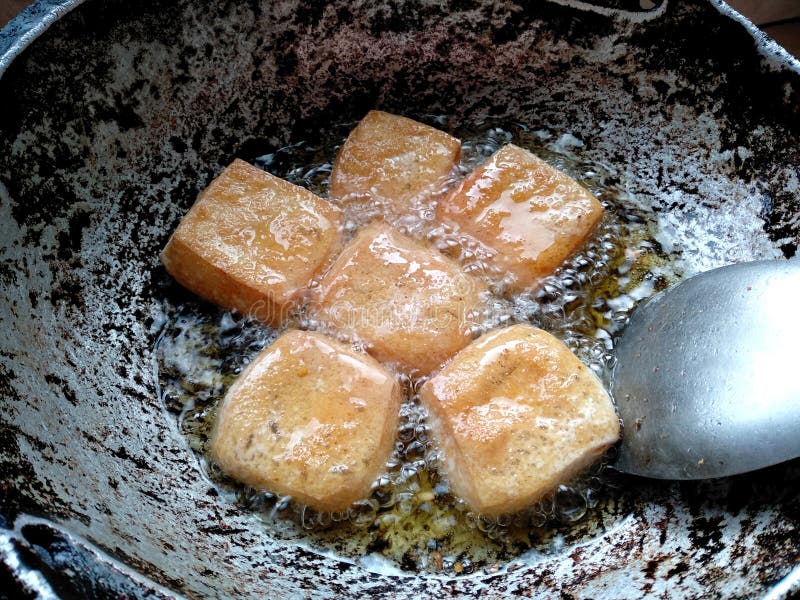 Fried Tofu. Traditional Indonesian Culinary Food Stock Photo - Image of