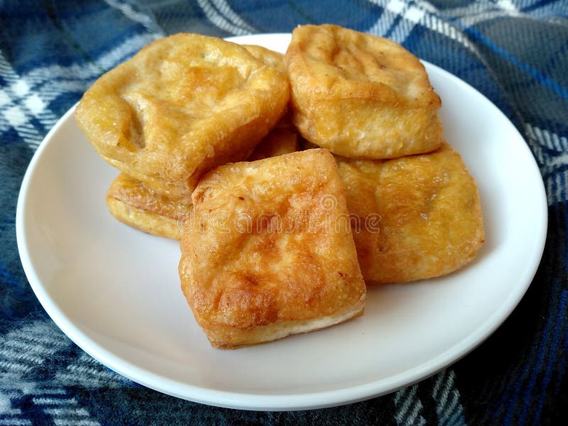 Fried Tofu. Traditional Indonesian Culinary Food Stock Photo - Image of