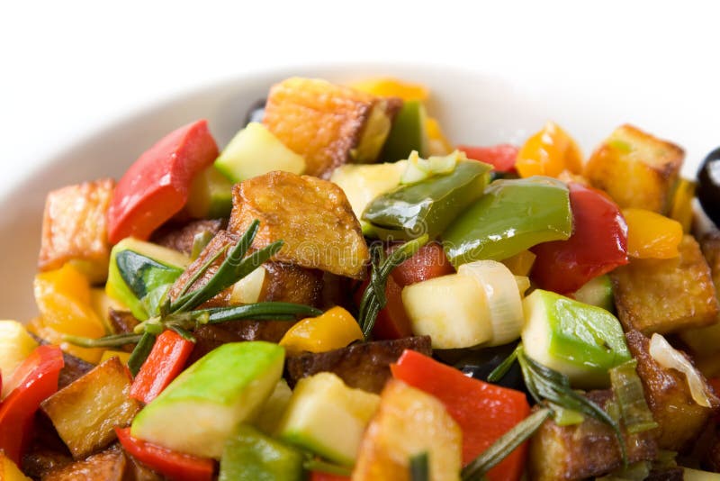 Spanish Cuisine. Mixed Vegetables Medley Stock Photo Image of cooking