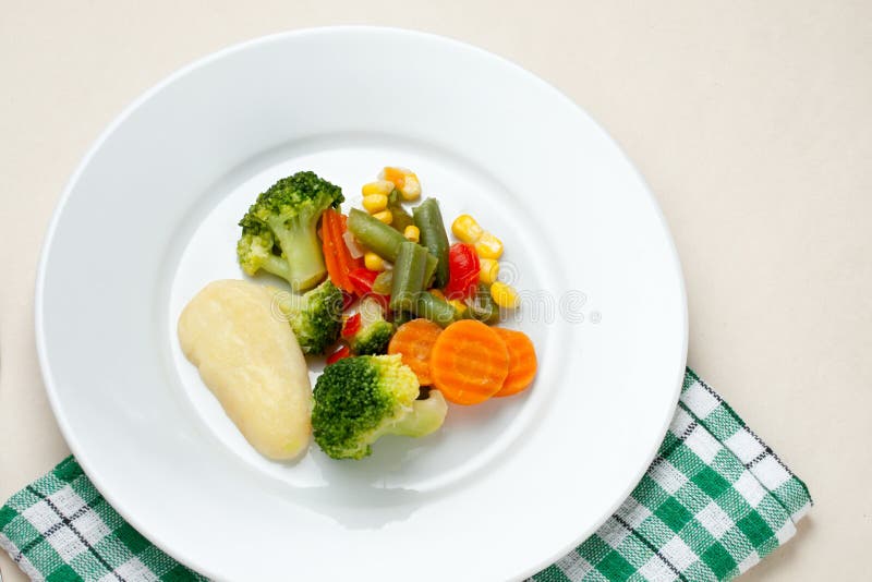 Fried vegetables stock image. Image of bean, fast, towel - 23436853