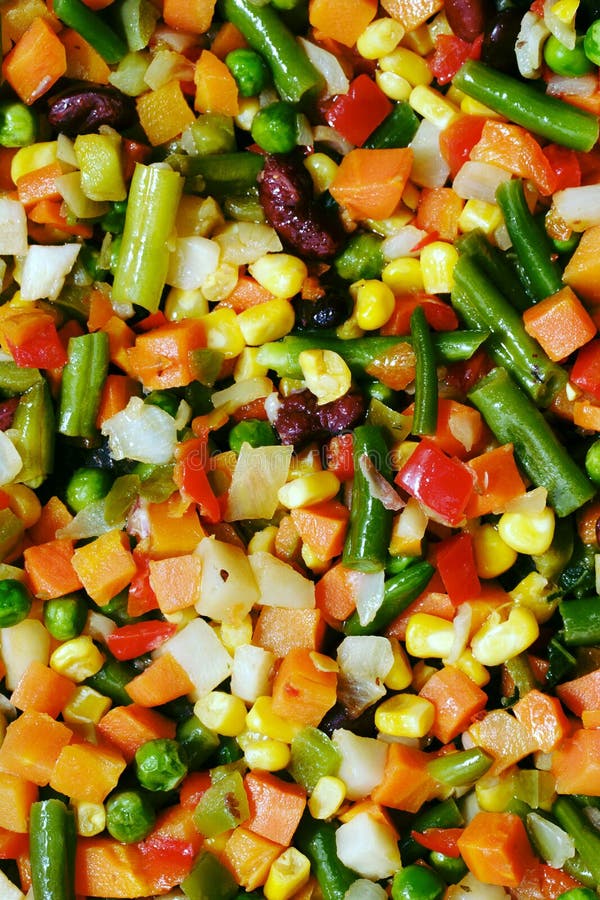 Fried vegetables.