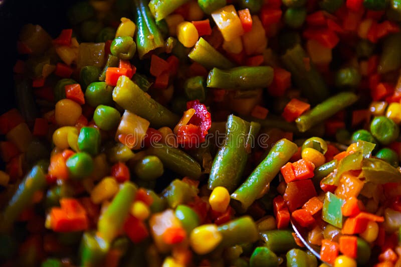 Fried Vegetables in the Pan Stock Photo Image of fresh, indoor 180508646