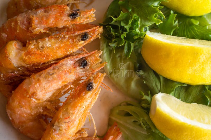 Fried Whole Shrimp stock photo. Image of shrimp, breaded 72309938