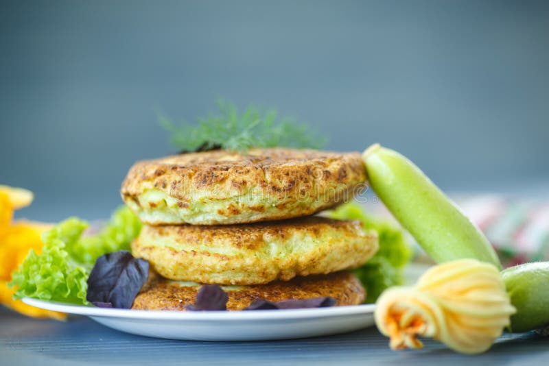 Fried zucchini fritters