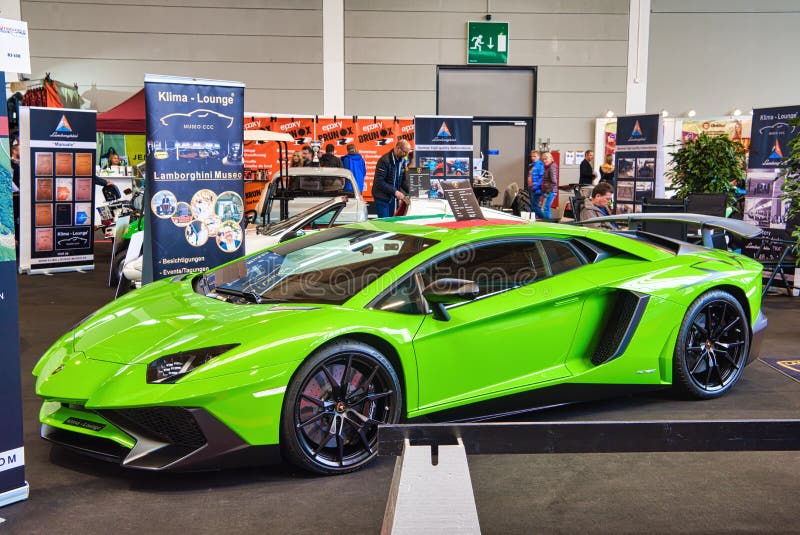 Friedrichshafen May 2019 Green Lime Lamborghini Aventador Lp 750 4