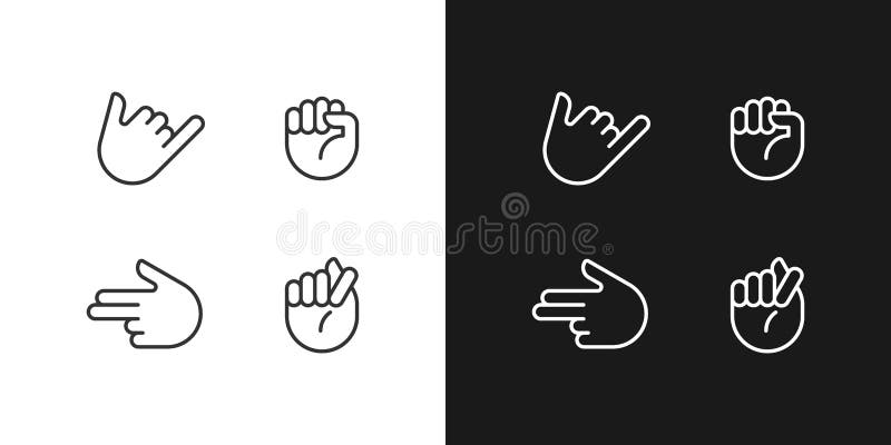 Friendly Handshake Pixel Perfect Linear Icon Sign Support Emoji