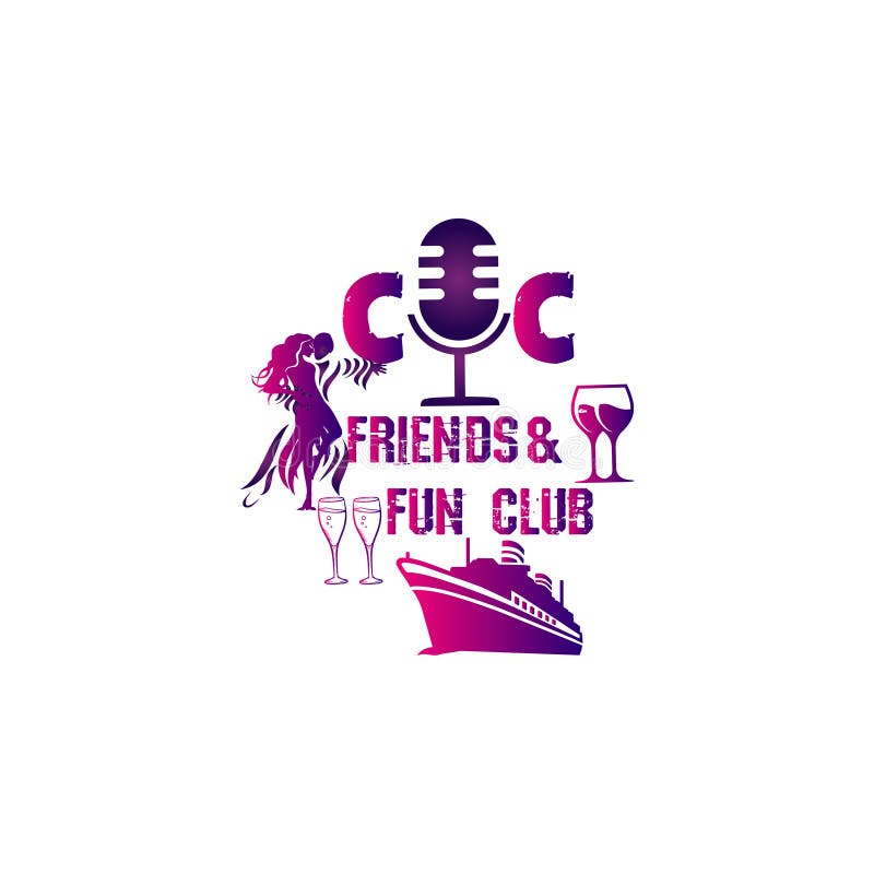 Friends and Fun Club Logo Design Stock Vector - Illustration of  partnership, logo: 166091216