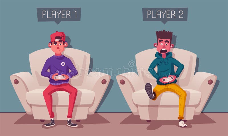 1,200+ Friends Playing Video Games Stock Illustrations, Royalty