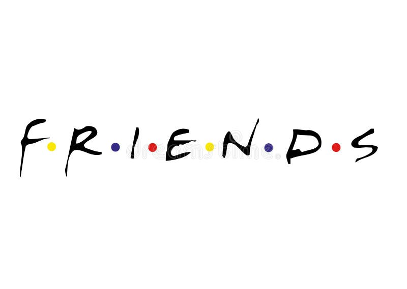 Friends Logo editorial photo. Illustration of anime - 132621611