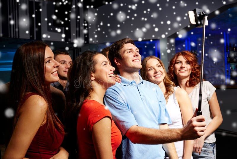 Smartphone Obsession At Night Club Party Stock Photo, Picture and Royalty  Free Image. Image 78105137.