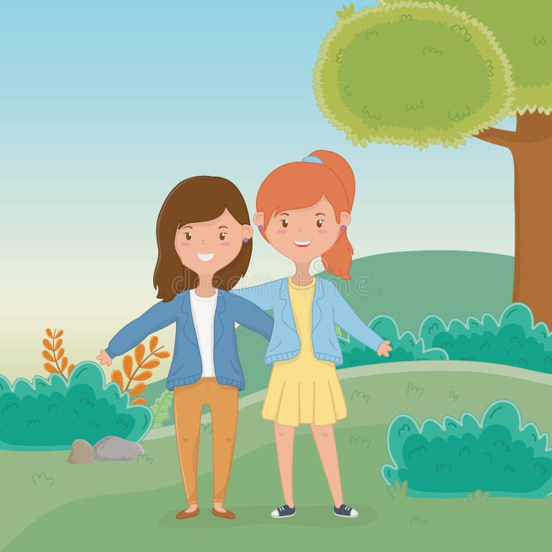 Friendship of Girls Cartoons Design Stock Vector - Illustration of girls, group: 149801174 Friendship of Girls Cartoons Design Stock Vector - Illustration of girls, group: 149801174