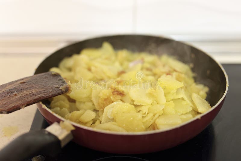 Fries with olive oil stock image. Image of catering, diet 75254605