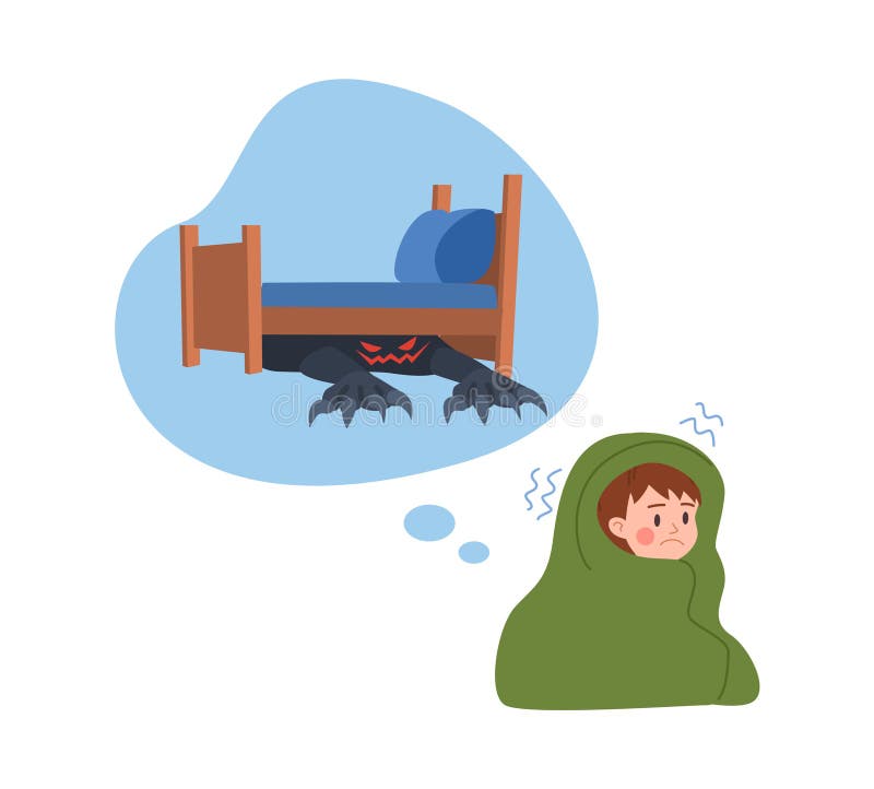 Monster Under Bed Stock Illustrations 194 Monster Under Bed Stock