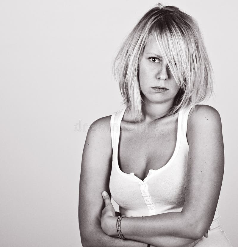 Frightened Woman royalty free stock image Frightened Woman royalty free stock image