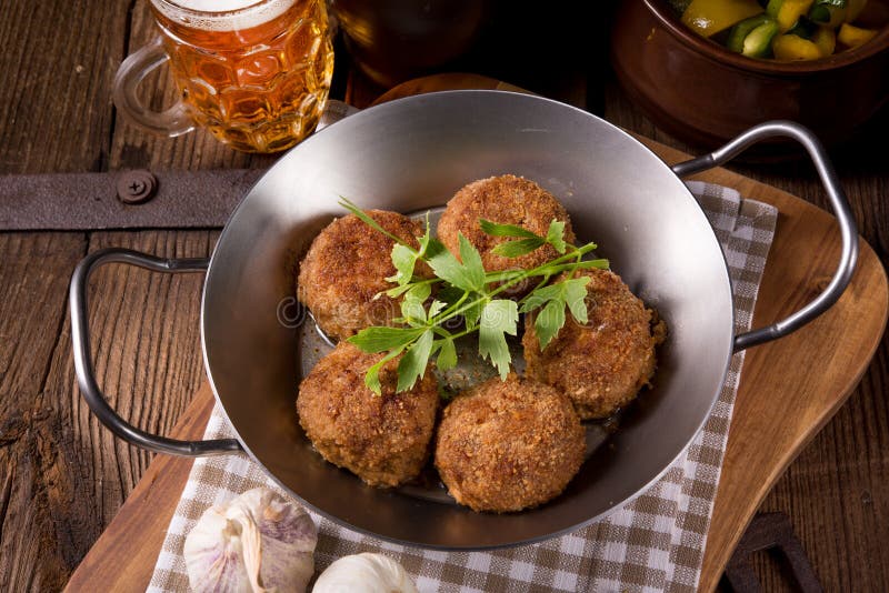 Frikadeller - pan-fried dumplings