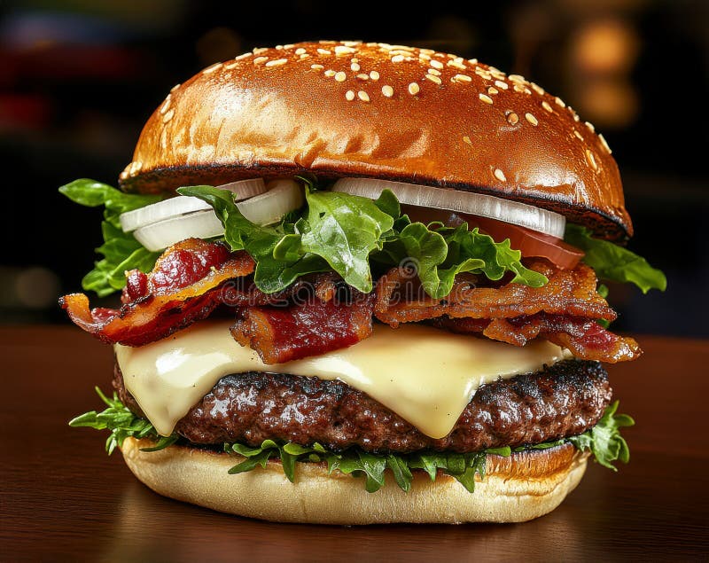 Frisch köstlicher Burger stock abbildung