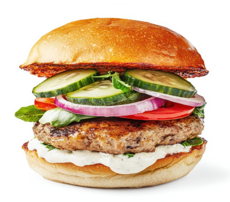 Frisch köstlicher Burger stock abbildung