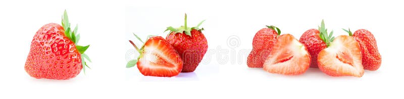 Frische Erdbeeren auf wei?em Hintergrund lizenzfreies stockfoto Frische Erdbeeren auf wei?em Hintergrund lizenzfreies stockfoto