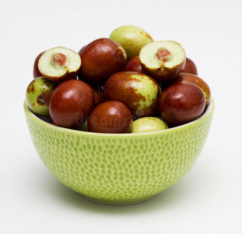 Frische Jujubefrucht lizenzfreie stockfotografie Frische Jujubefrucht lizenzfreie stockfotografie