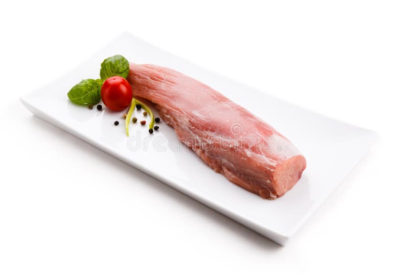 Frisches rohes Schweinefleisch lizenzfreie stockbilder Frisches rohes Schweinefleisch lizenzfreie stockbilder