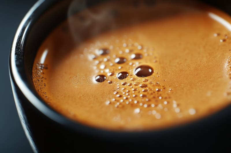 Frischgebackener Kaffee CloseUp stock abbildung