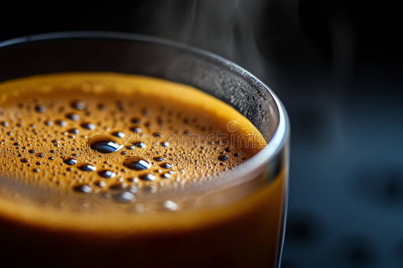 Frischgebackener Kaffee CloseUp stock abbildung