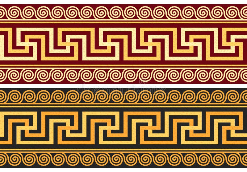 Frise de vecteur avec l'ornement grec (méandre) illustration libre de droits Frise de vecteur avec l'ornement grec (méandre) illustration libre de droits