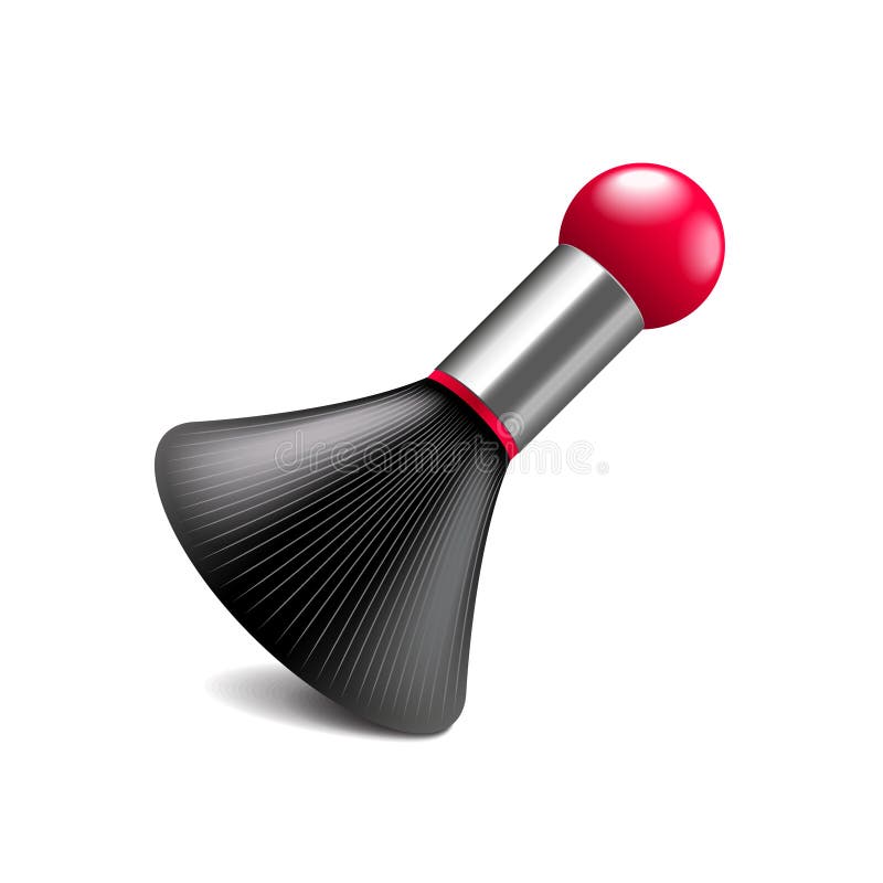 Barberpinsel auf weißem Vektor vektor abbildung