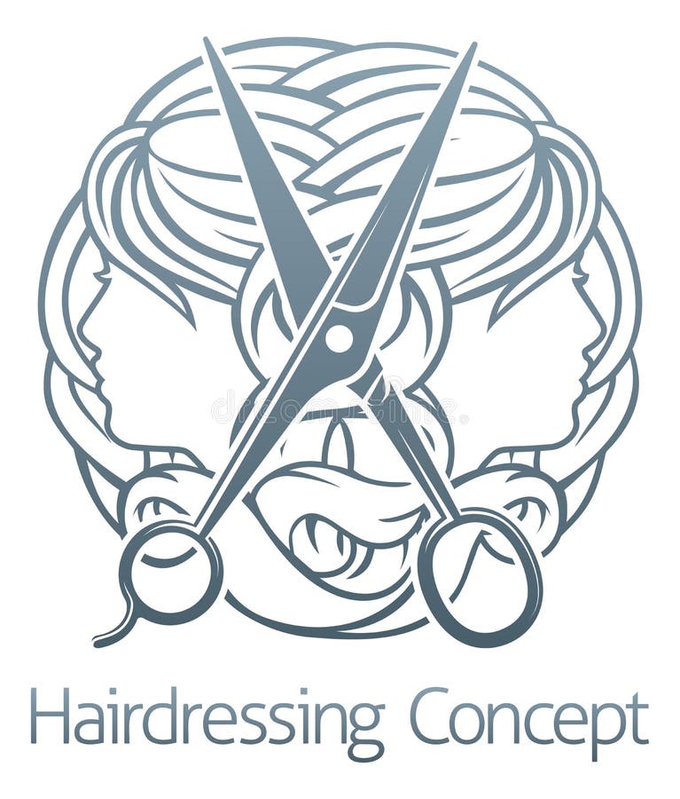 Friseursalon-Stilist-Friseur Concept