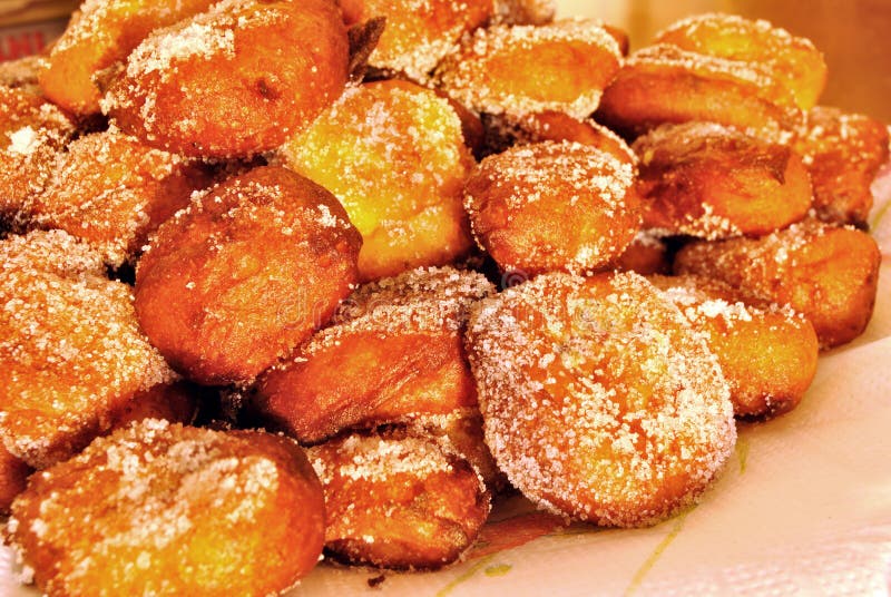 Fritters of cream cheese stock photography