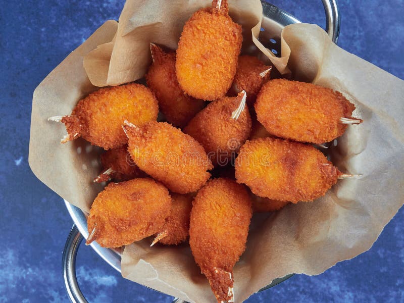 Frittieren Sie Surimi Krabbengreifer Stockbild Bild von gebraten