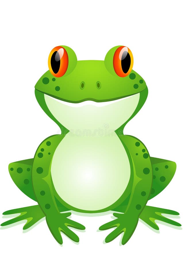 Frog cartoon stock illustration