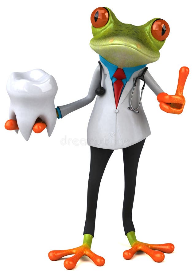 Frog Doctor - 3D Illustration Stock Illustration - Illustration of ...
