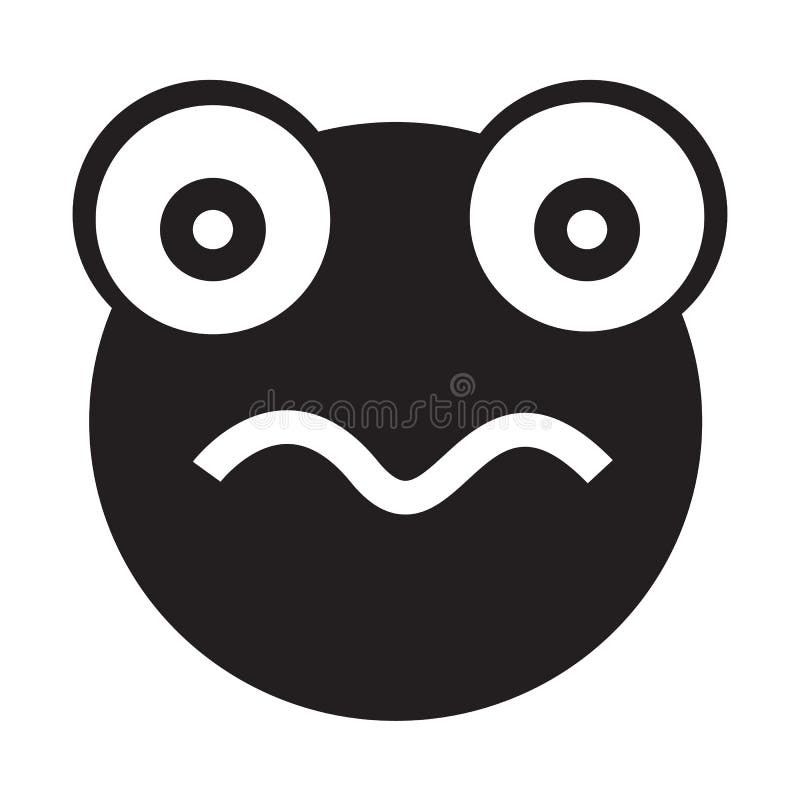 Frog Emotion Icon Illustration Sign Design Stock Vector - Illustration ...