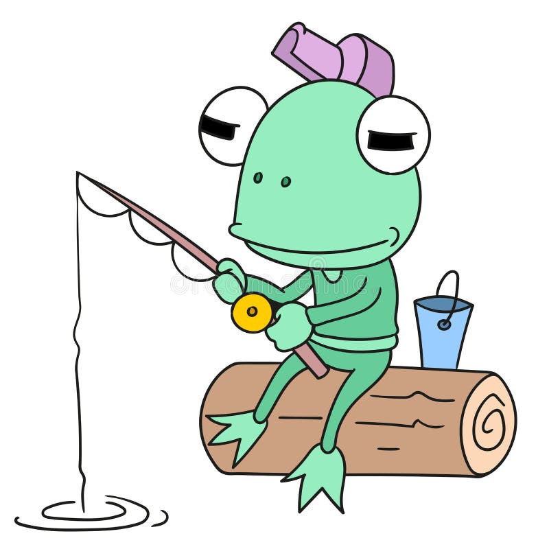 Fishing Frog Stock Illustrations – 428 Fishing Frog Stock Illustrations,  Vectors & Clipart - Dreamstime