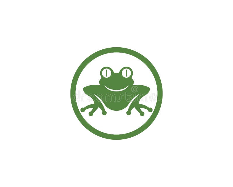 Frog Logo Template stock vector. Illustration of amphibian 127174778