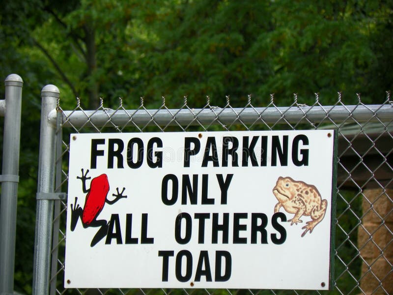 Frog Parking Only All Others Toad