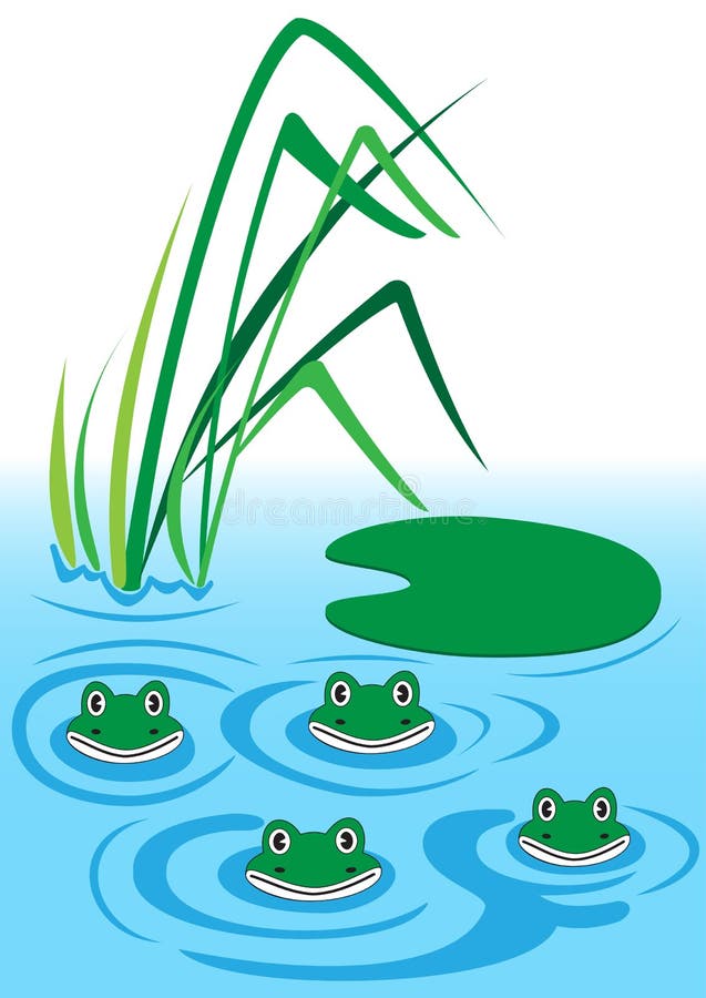 Frogs And Water Lilies, Handwriting Practice Sheet, Kids Preschool