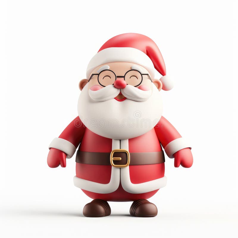 Frohe 3D-Auszeichnung Weihnachtsmann für Weihnachtsfeiertage lizenzfreie abbildung