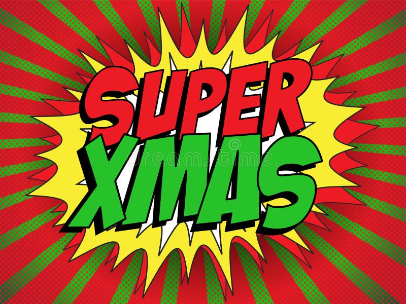 Frohe Weihnacht-Superheld-Hintergrund stock abbildung Frohe Weihnacht-Superheld-Hintergrund stock abbildung