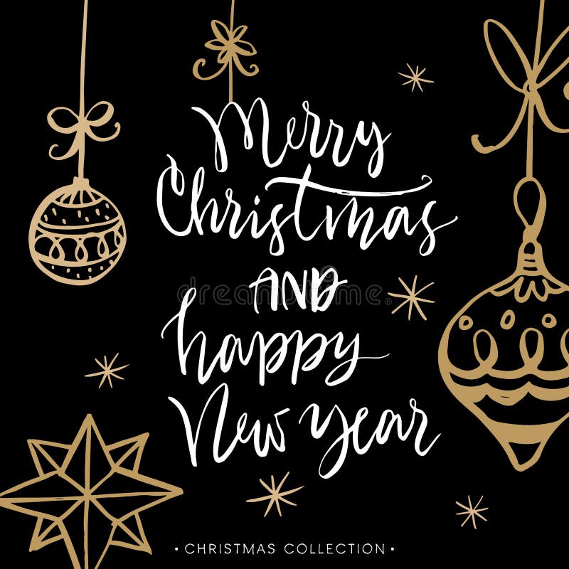 Frohe Weihnachten und guten Rutsch ins Neue Jahr! Weihnachtsgrußkarte vektor abbildung Frohe Weihnachten und guten Rutsch ins Neue Jahr! Weihnachtsgrußkarte vektor abbildung