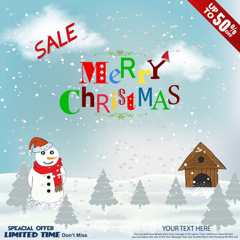Frohe Weihnachtskarte mit Schneemann, Illustration kann für Weihnachtsdesign, Plakate, Karten, Websites und Header verwendet werd vektor abbildung Frohe Weihnachtskarte mit Schneemann, Illustration kann für Weihnachtsdesign, Plakate, Karten, Websites und Header verwendet werd vektor abbildung