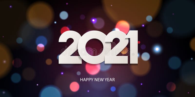 Frohes Neues Jahr 2021 vektor abbildung