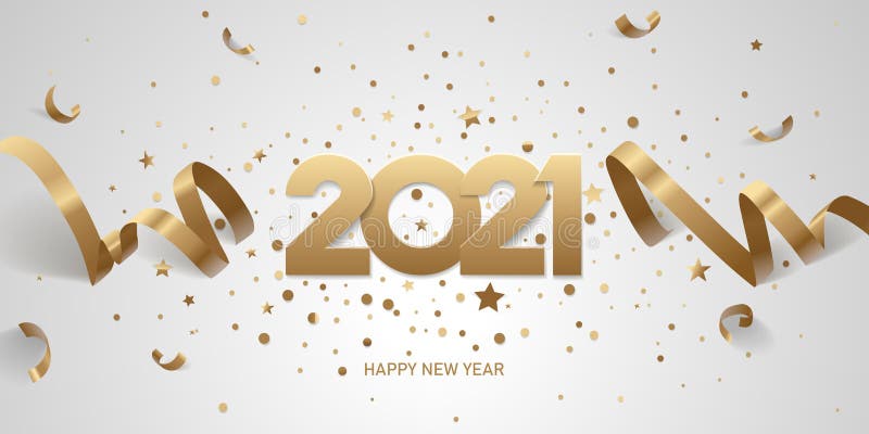 Frohes Neues Jahr 2021 vektor abbildung