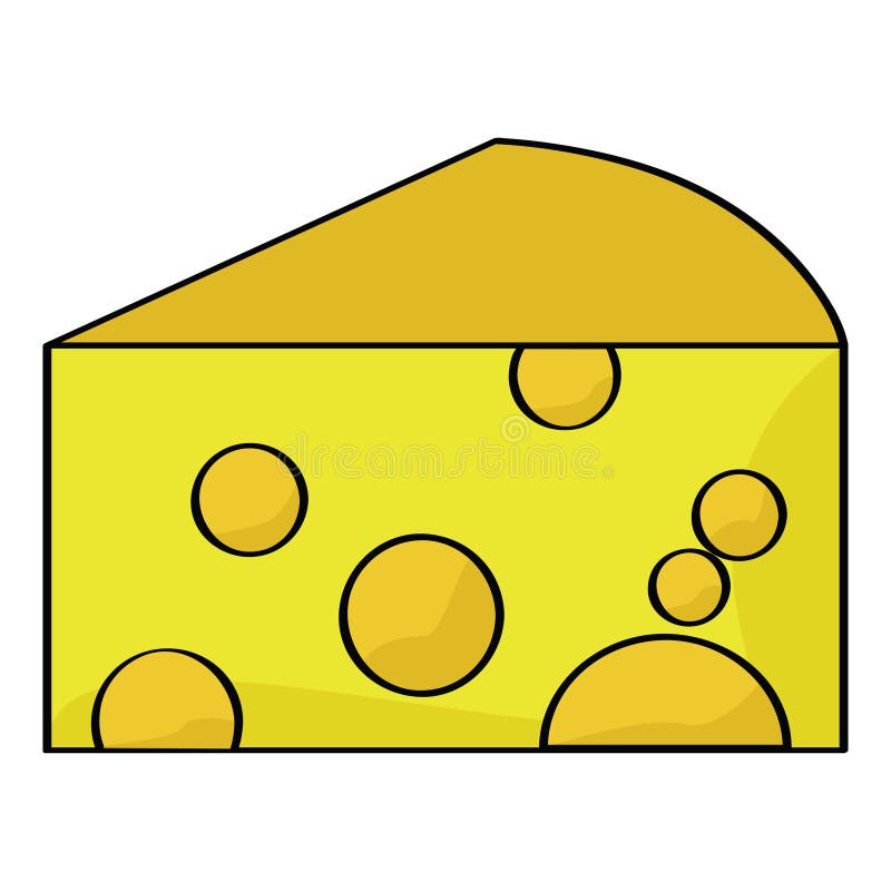 Fromage de dessin animé illustration stock Fromage de dessin animé illustration stock
